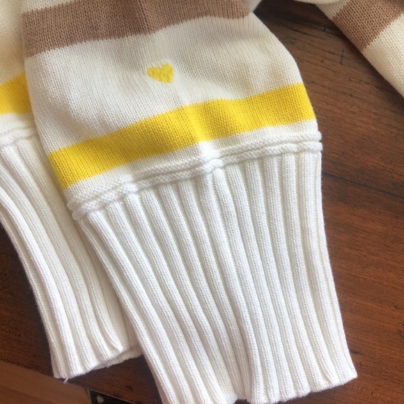 KERRI ROSENTHAL Cotton Cashmere Blend Striped Marlow Wide Stripe Sweater Small - Picture 10 of 15